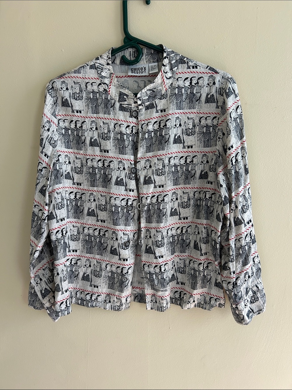 Chicos vintage patterned button down